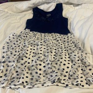 - 2/$25. Justice navy blue polka dot…